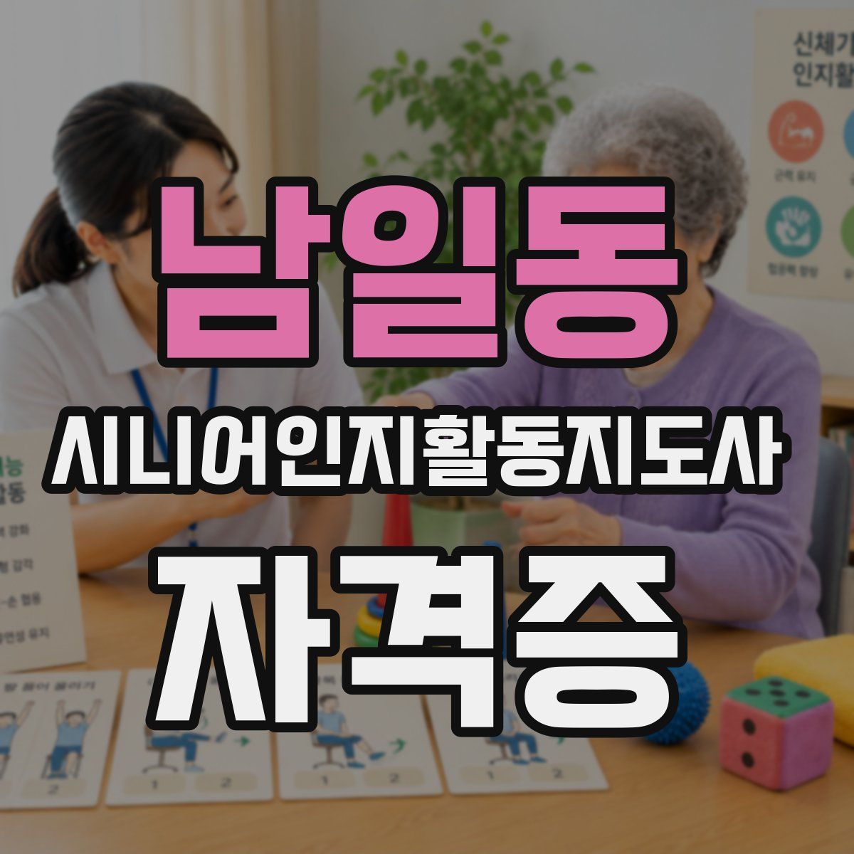 남일동 시니어인지활동지도사 자격증