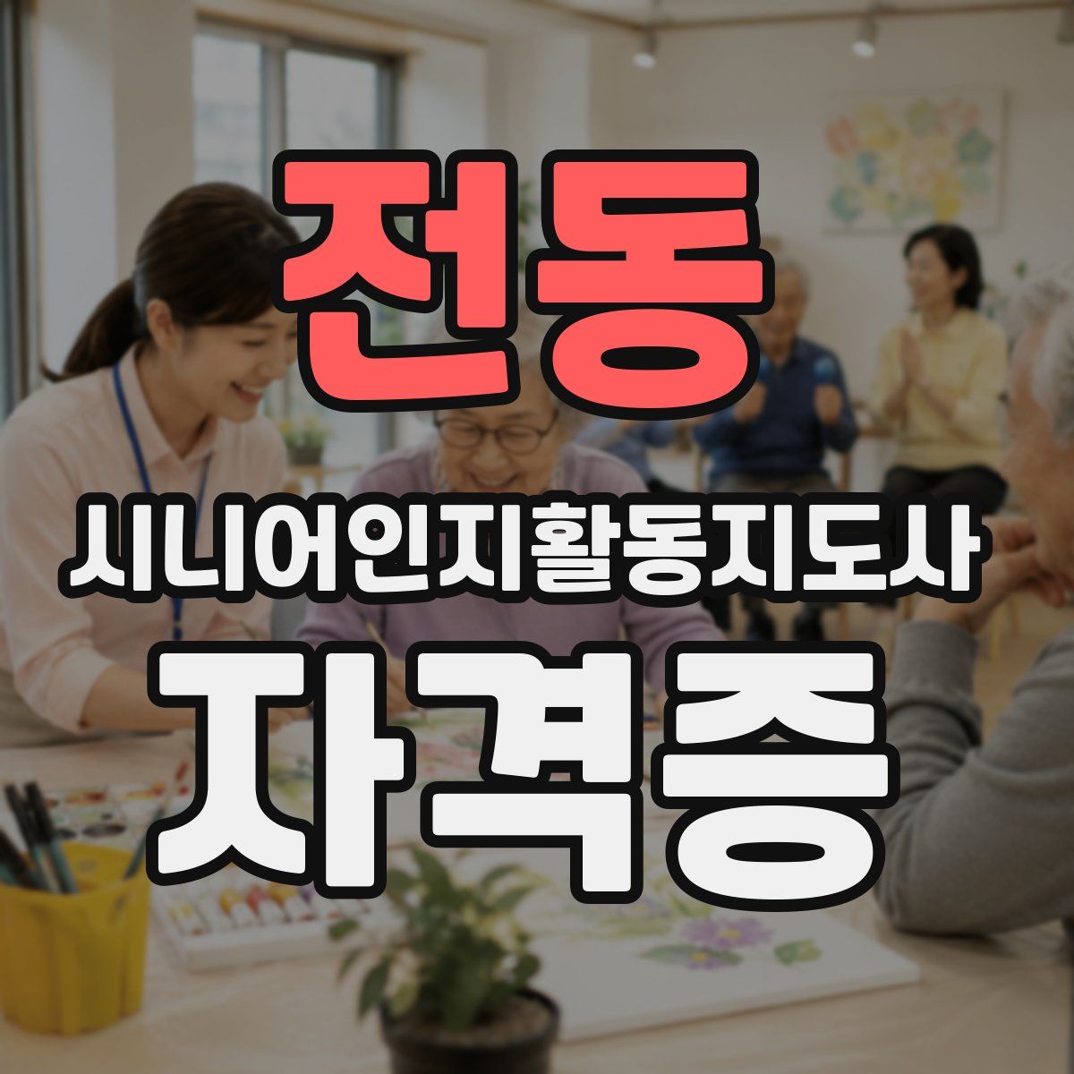 전동 시니어인지활동지도사 자격증