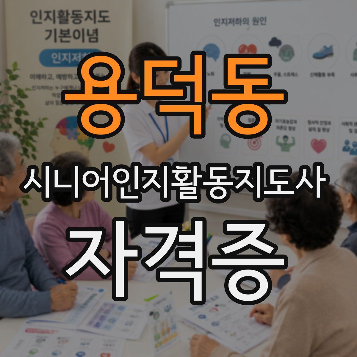 용덕동 시니어인지활동지도사 자격증