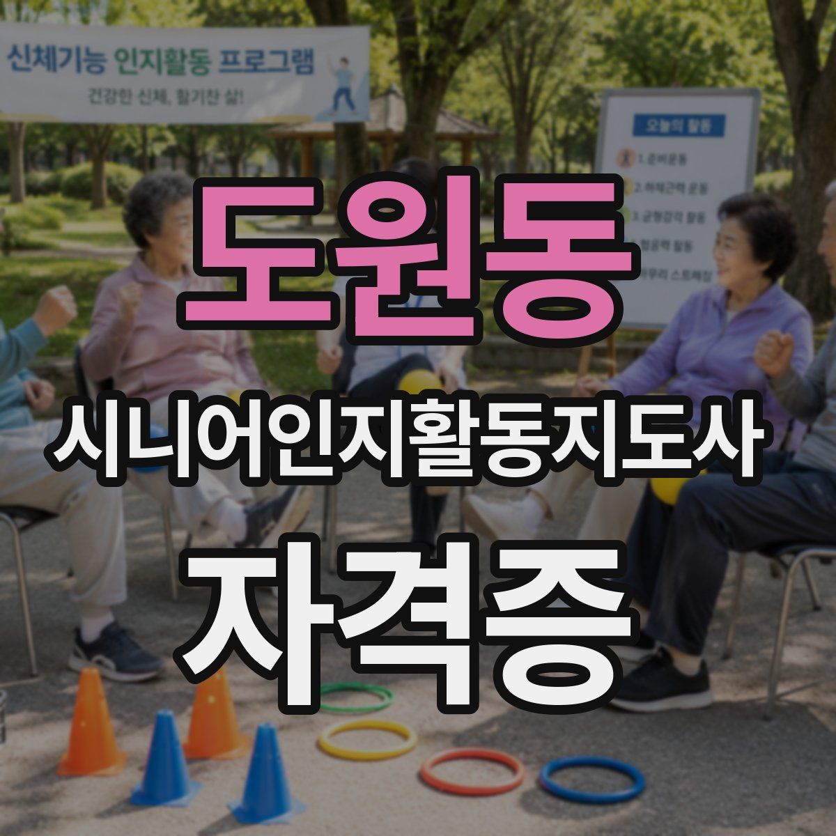 도원동 시니어인지활동지도사 자격증