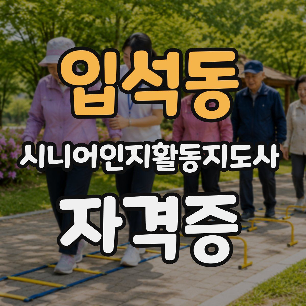 입석동 시니어인지활동지도사 자격증