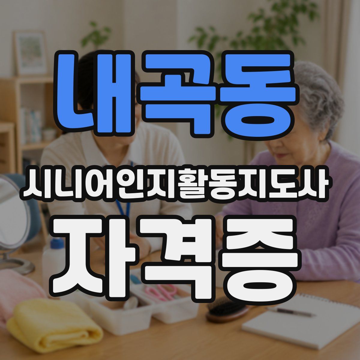 내곡동 시니어인지활동지도사 자격증
