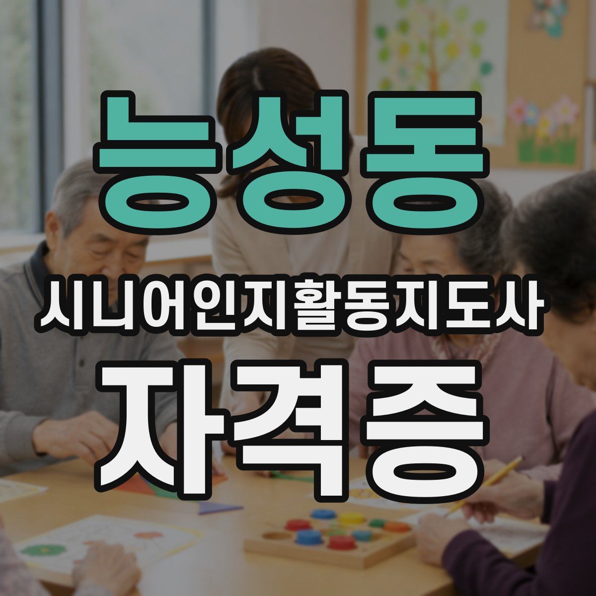 능성동 시니어인지활동지도사 자격증