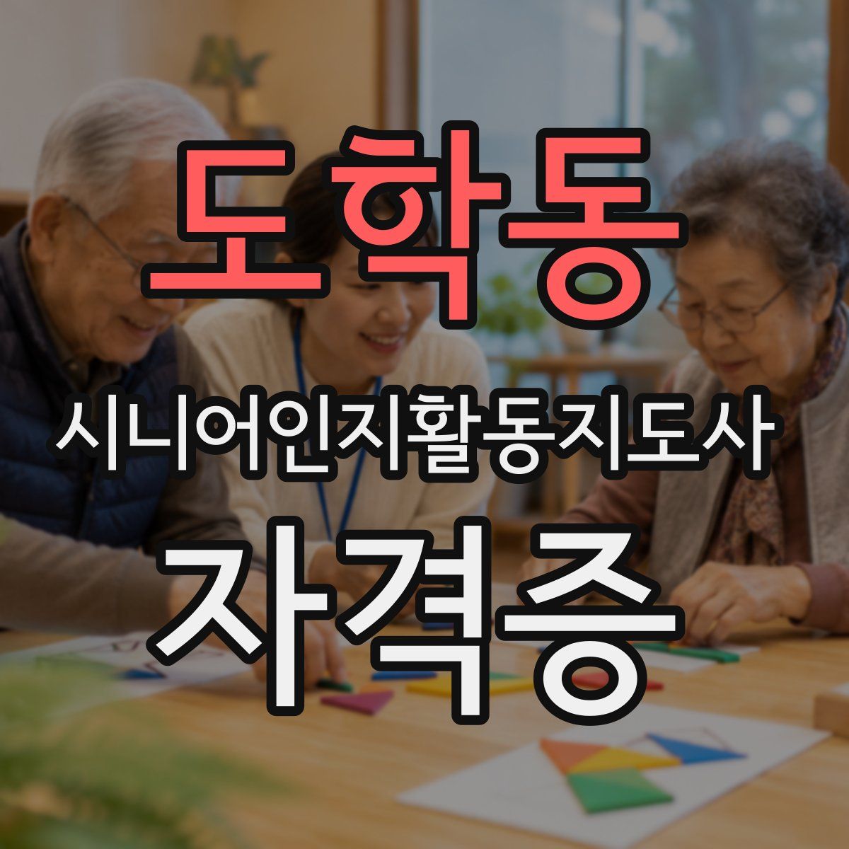 도학동 시니어인지활동지도사 자격증