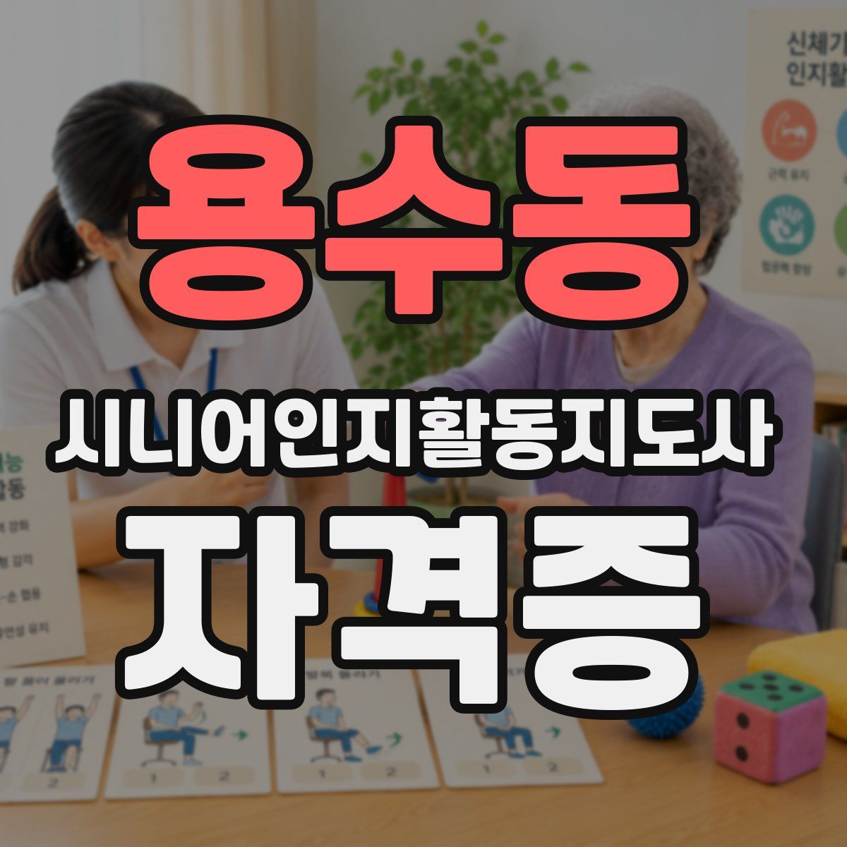 용수동 시니어인지활동지도사 자격증