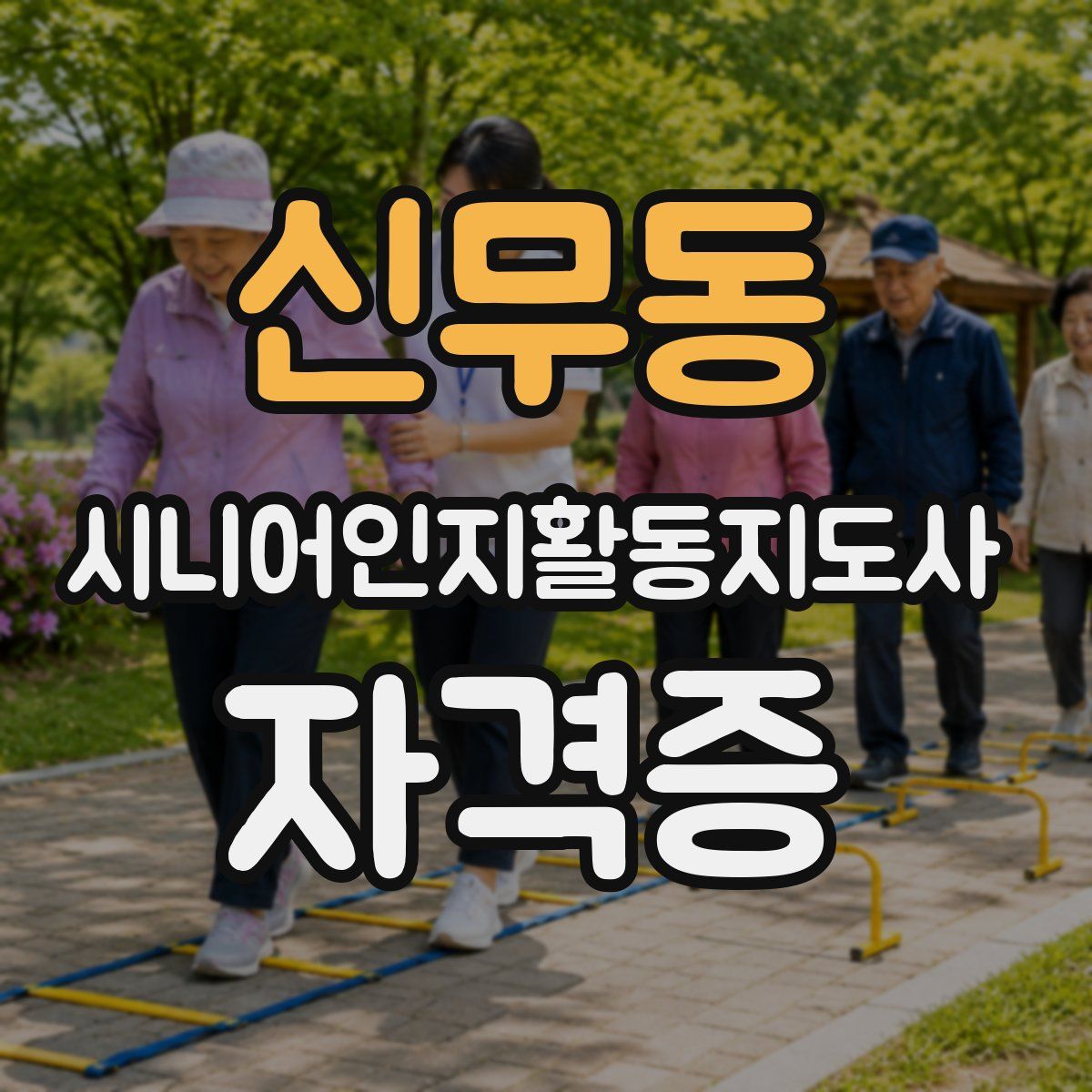 신무동 시니어인지활동지도사 자격증