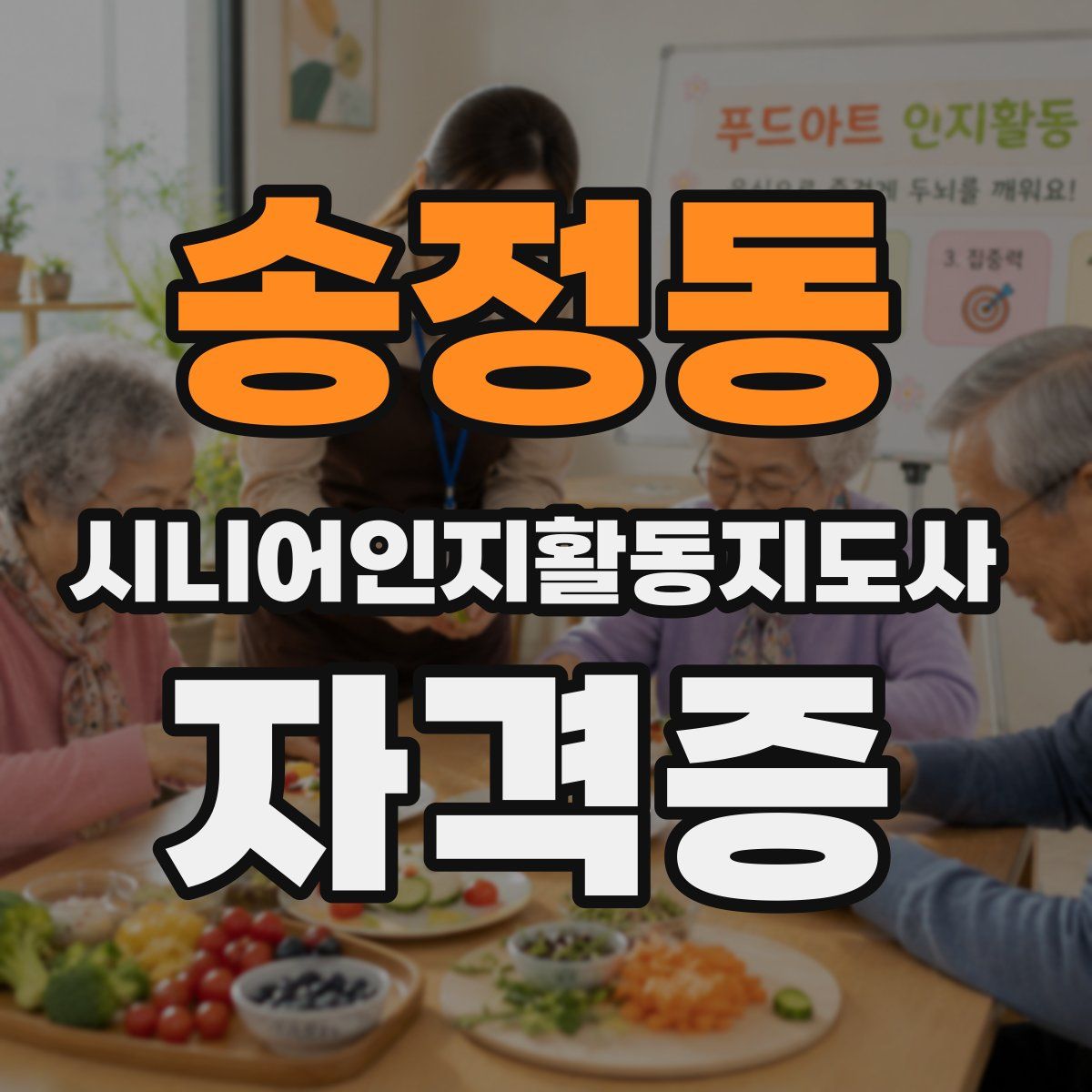 송정동 시니어인지활동지도사 자격증