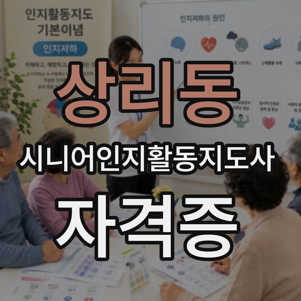 상리동 시니어인지활동지도사 자격증