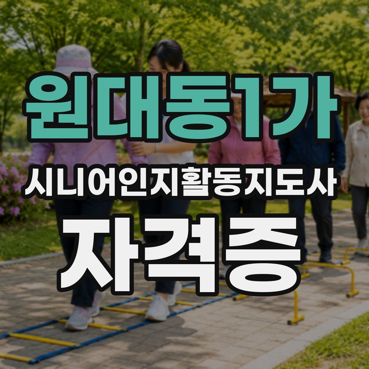 원대동1가 시니어인지활동지도사 자격증