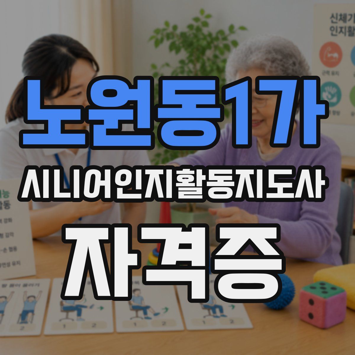 노원동1가 시니어인지활동지도사 자격증