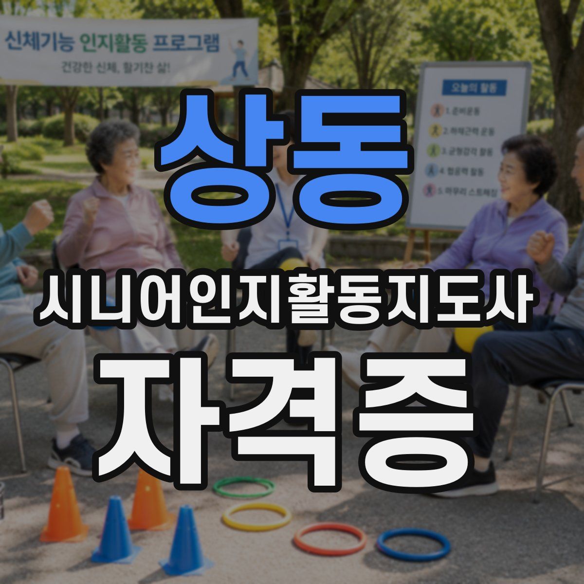 상동 시니어인지활동지도사 자격증