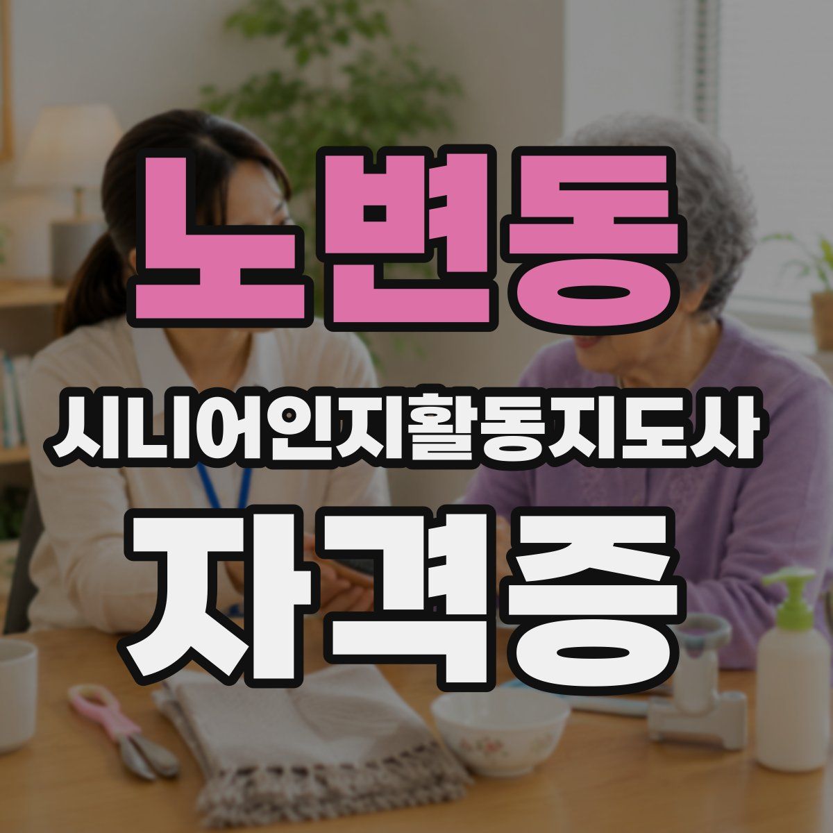 노변동 시니어인지활동지도사 자격증