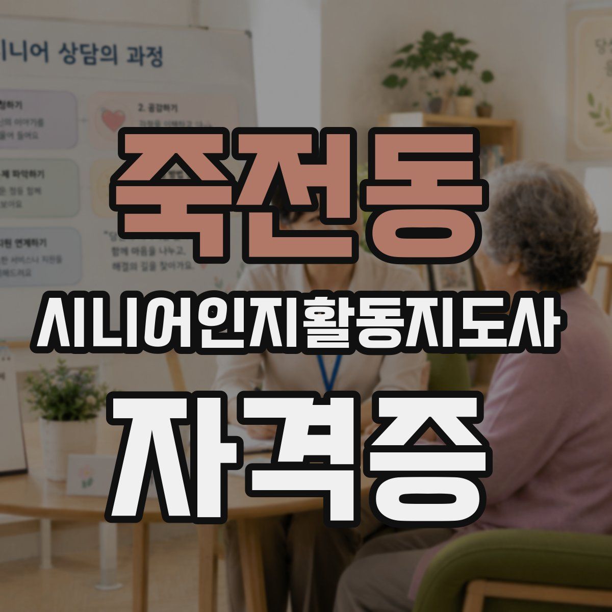 죽전동 시니어인지활동지도사 자격증