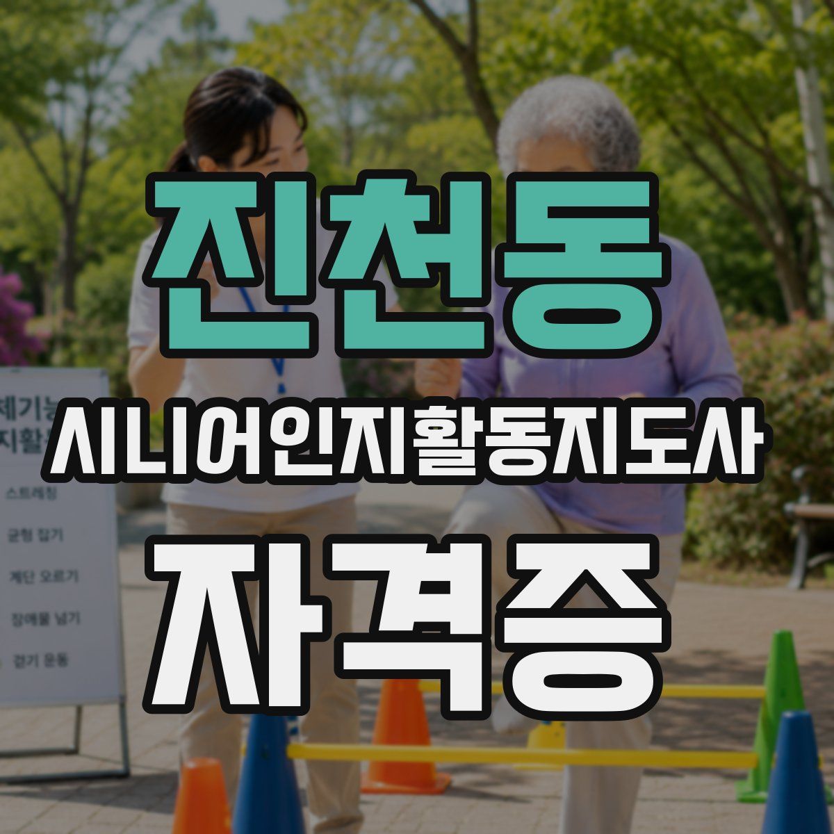 진천동 시니어인지활동지도사 자격증