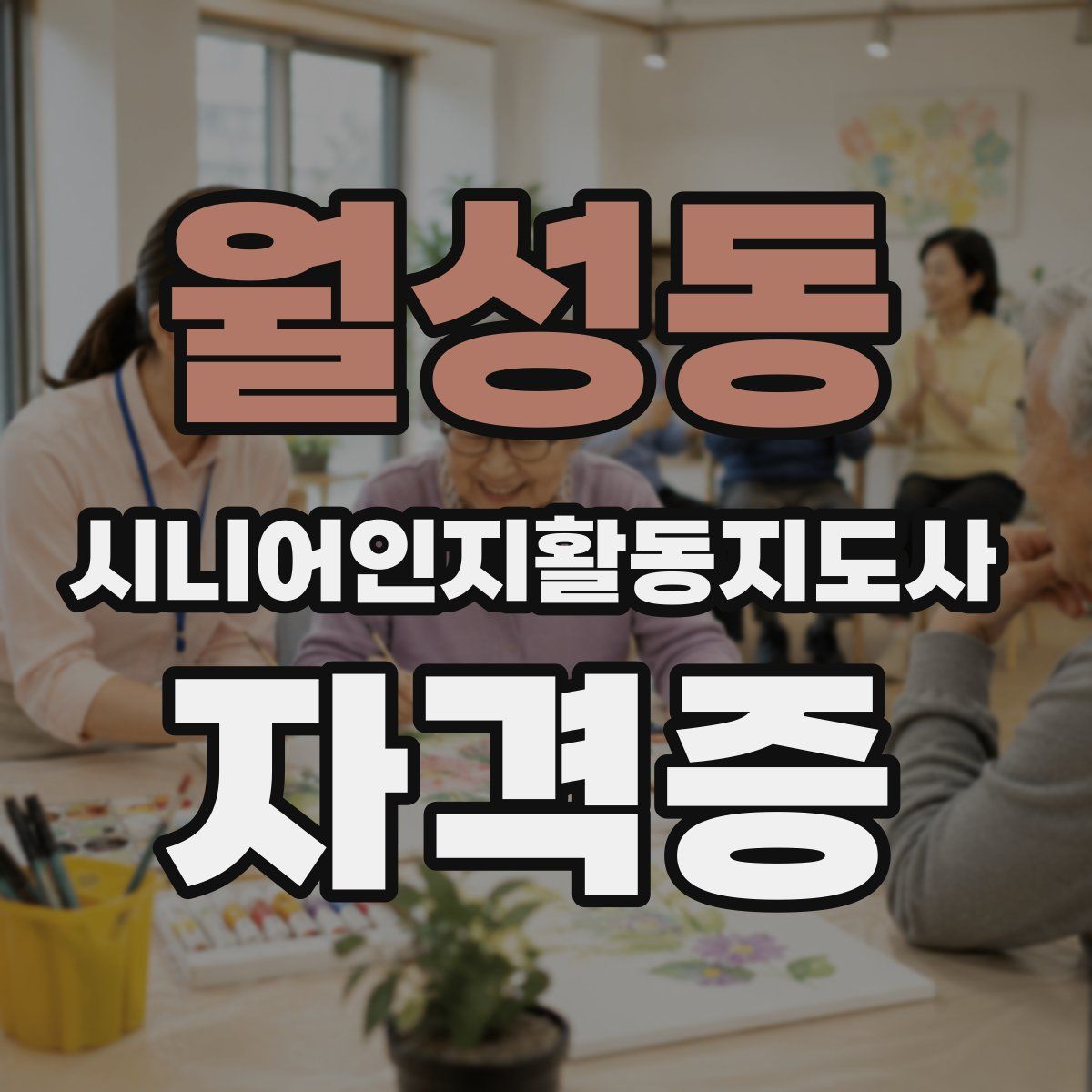 월성동 시니어인지활동지도사 자격증