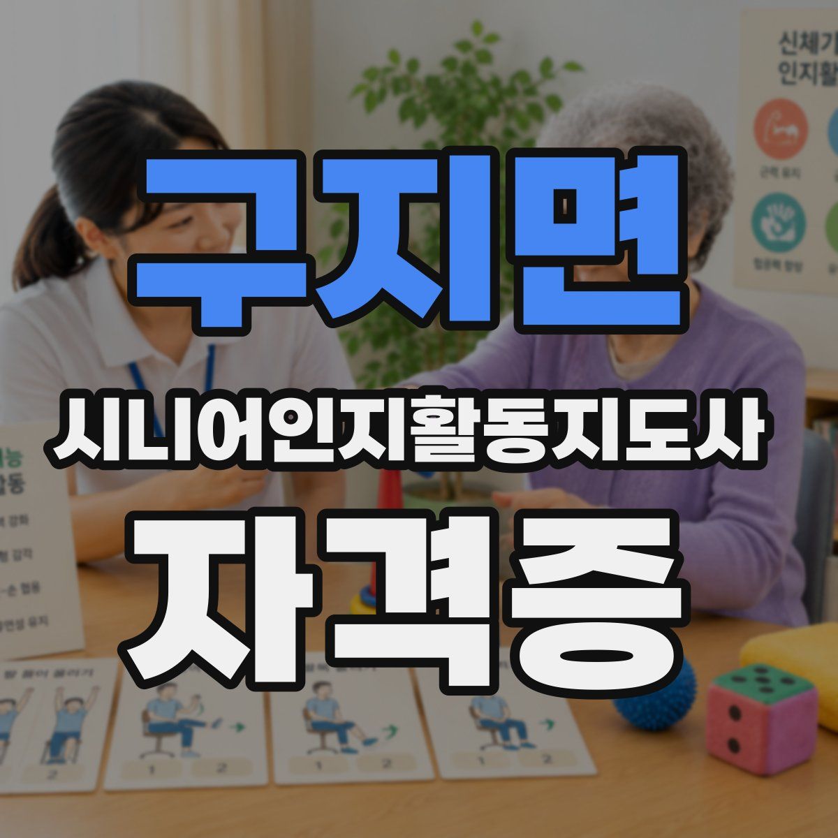 구지면 시니어인지활동지도사 자격증