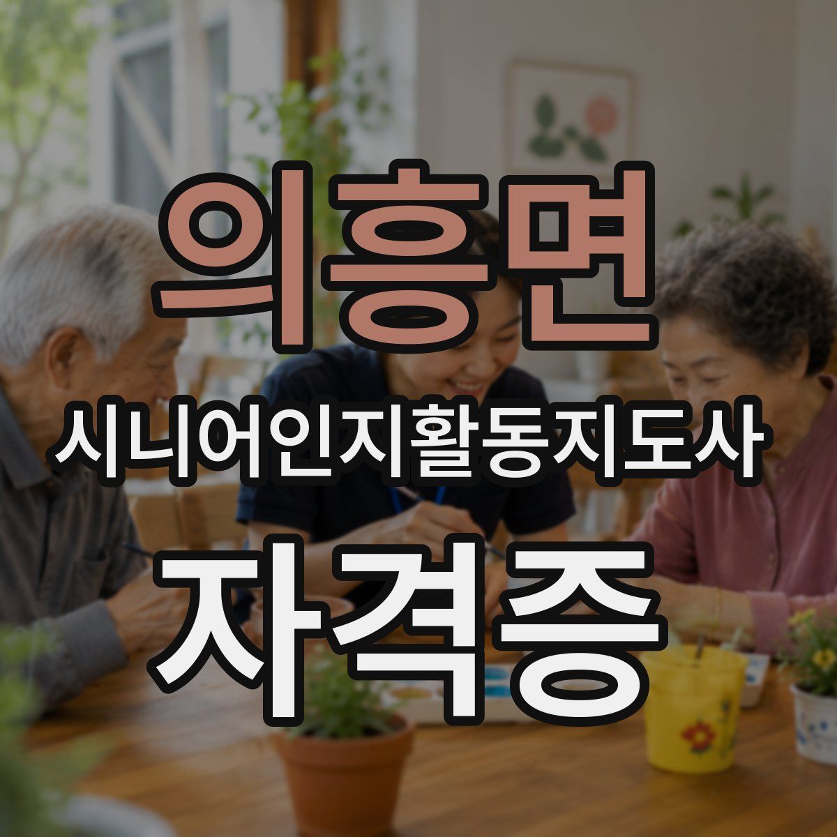 의흥면 시니어인지활동지도사 자격증