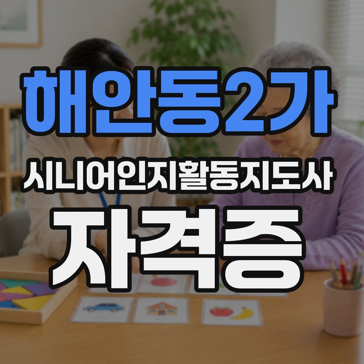 해안동2가 시니어인지활동지도사 자격증