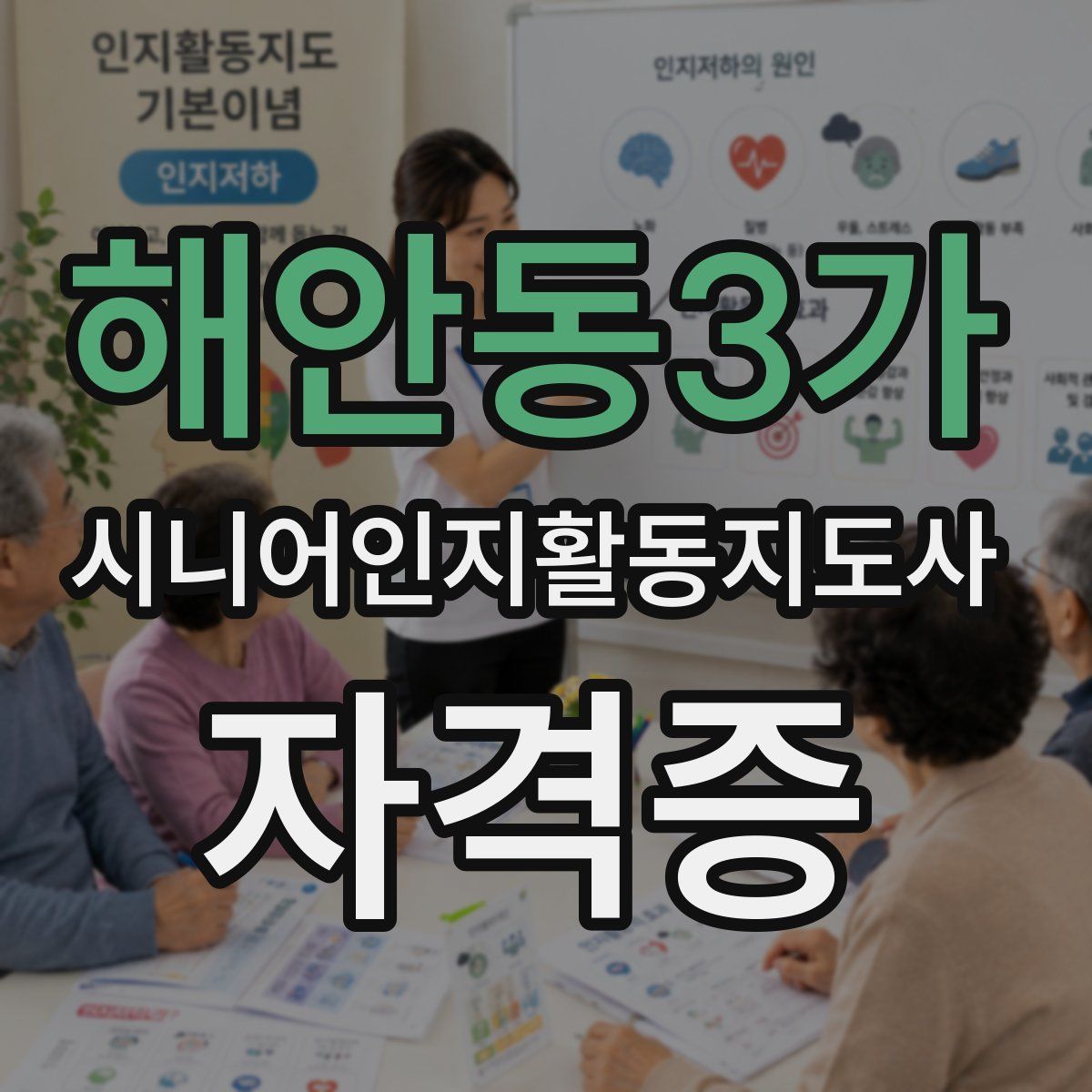 해안동3가 시니어인지활동지도사 자격증
