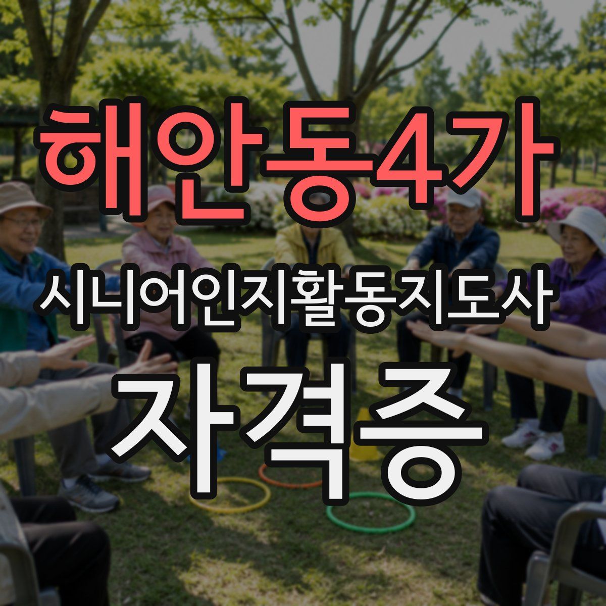해안동4가 시니어인지활동지도사 자격증