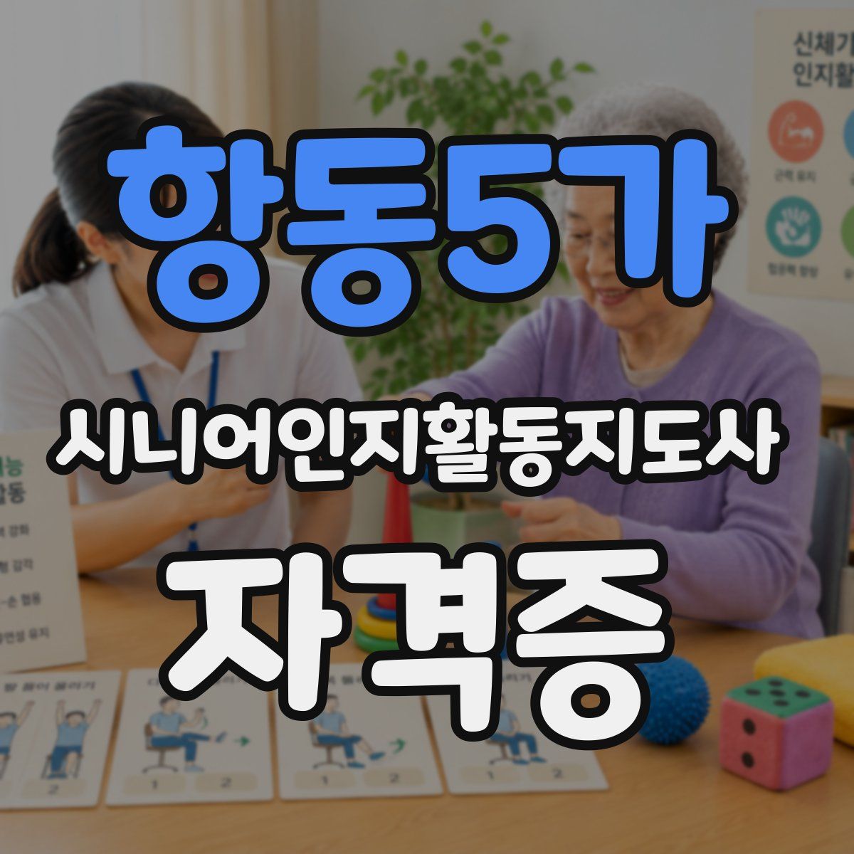 항동5가 시니어인지활동지도사 자격증
