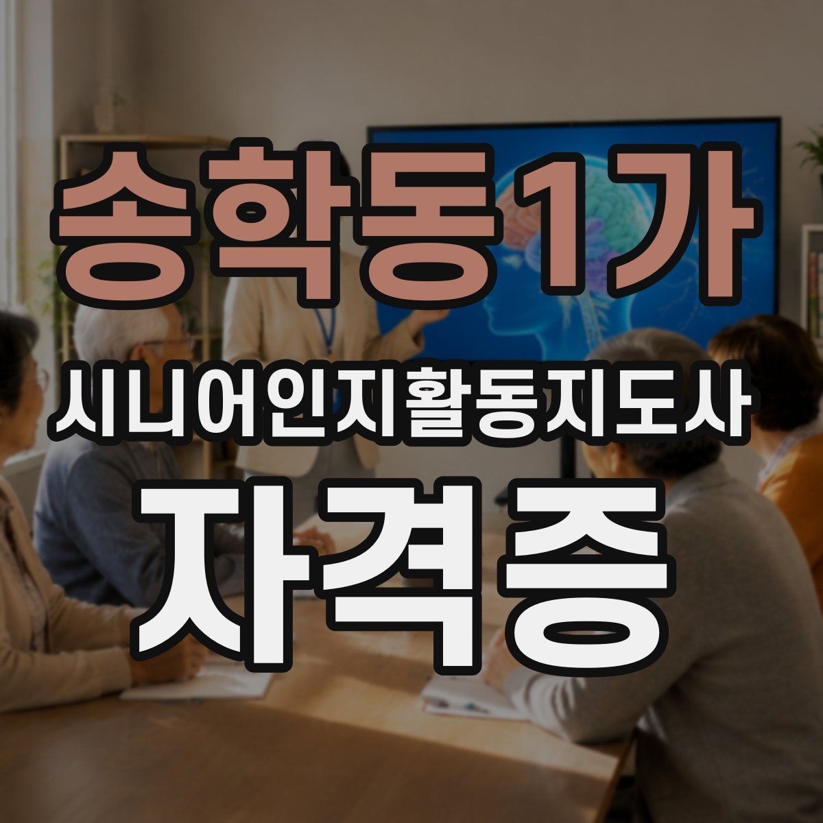 송학동1가 시니어인지활동지도사 자격증