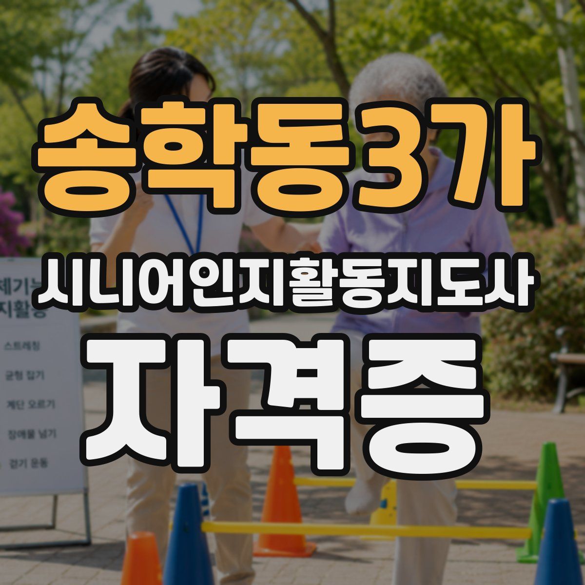송학동3가 시니어인지활동지도사 자격증