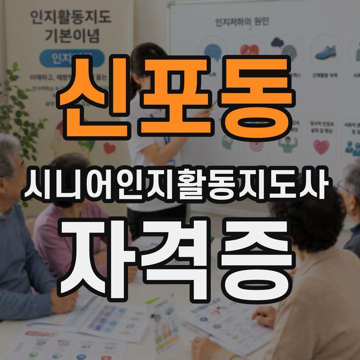 신포동 시니어인지활동지도사 자격증
