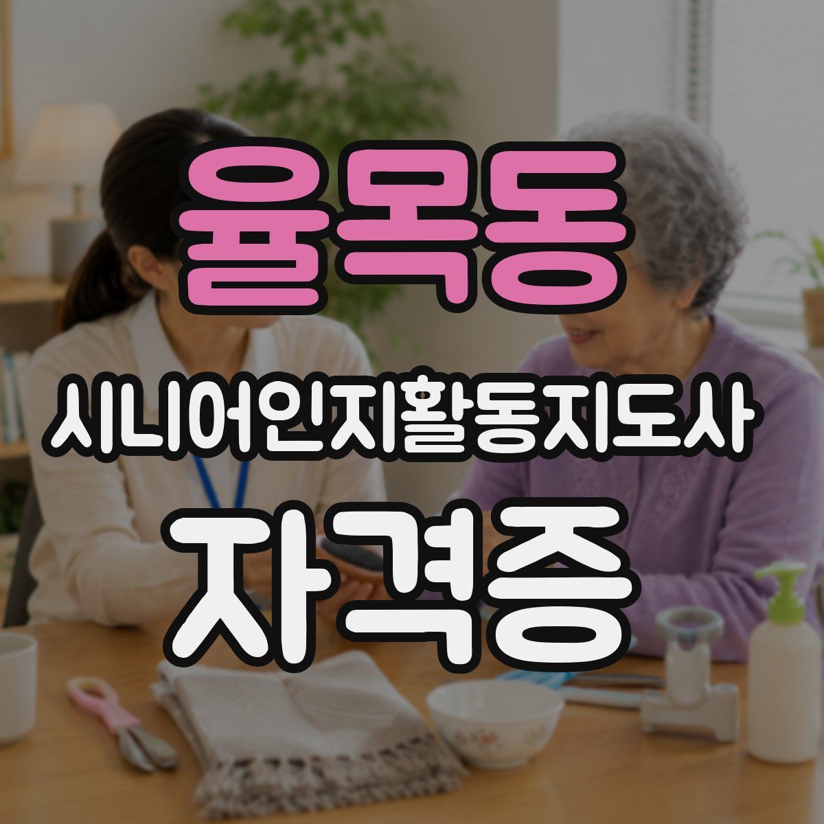 율목동 시니어인지활동지도사 자격증