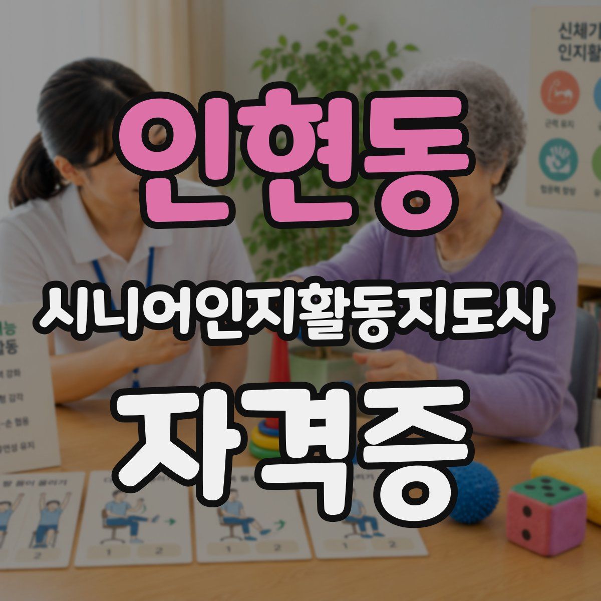 인현동 시니어인지활동지도사 자격증