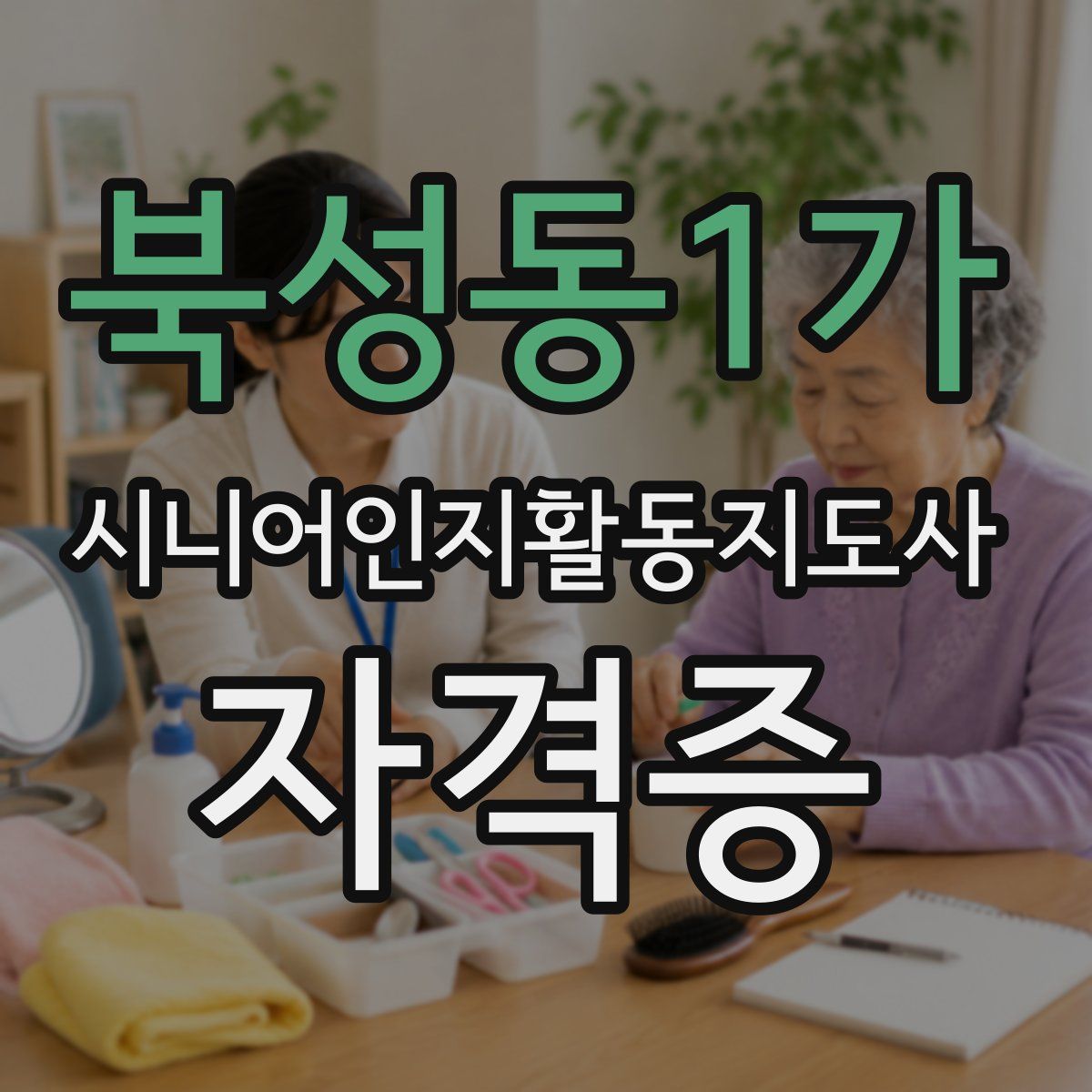 북성동1가 시니어인지활동지도사 자격증