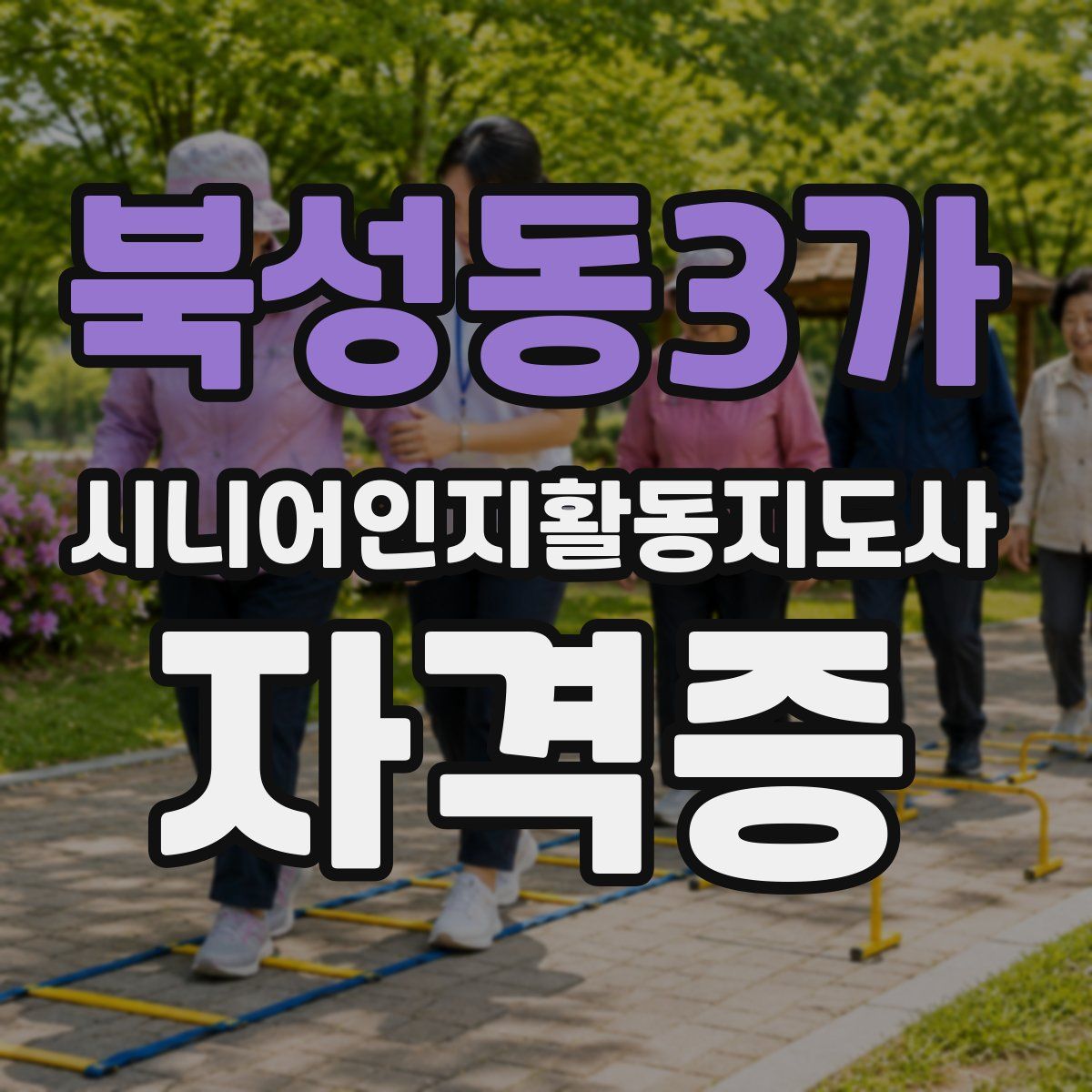 북성동3가 시니어인지활동지도사 자격증