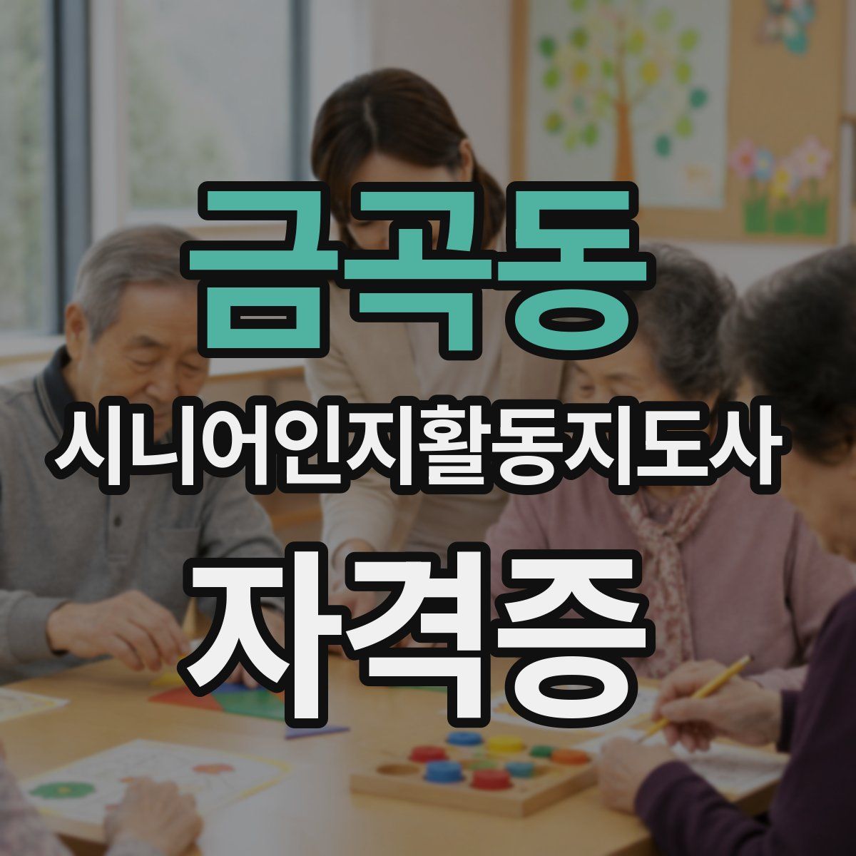 금곡동 시니어인지활동지도사 자격증
