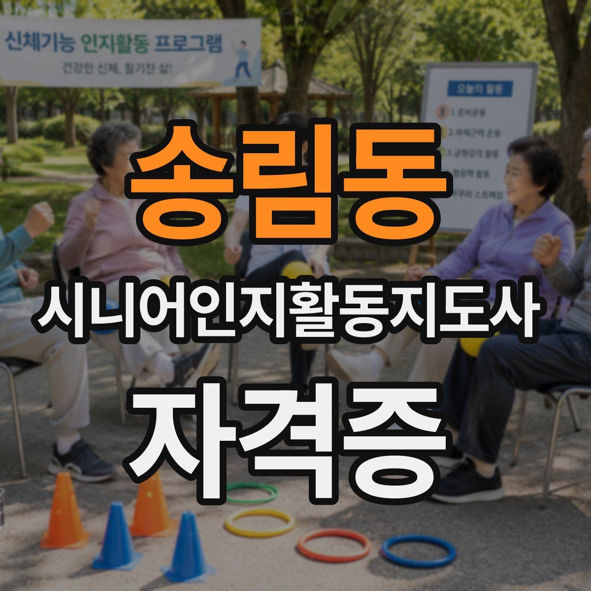 송림동 시니어인지활동지도사 자격증