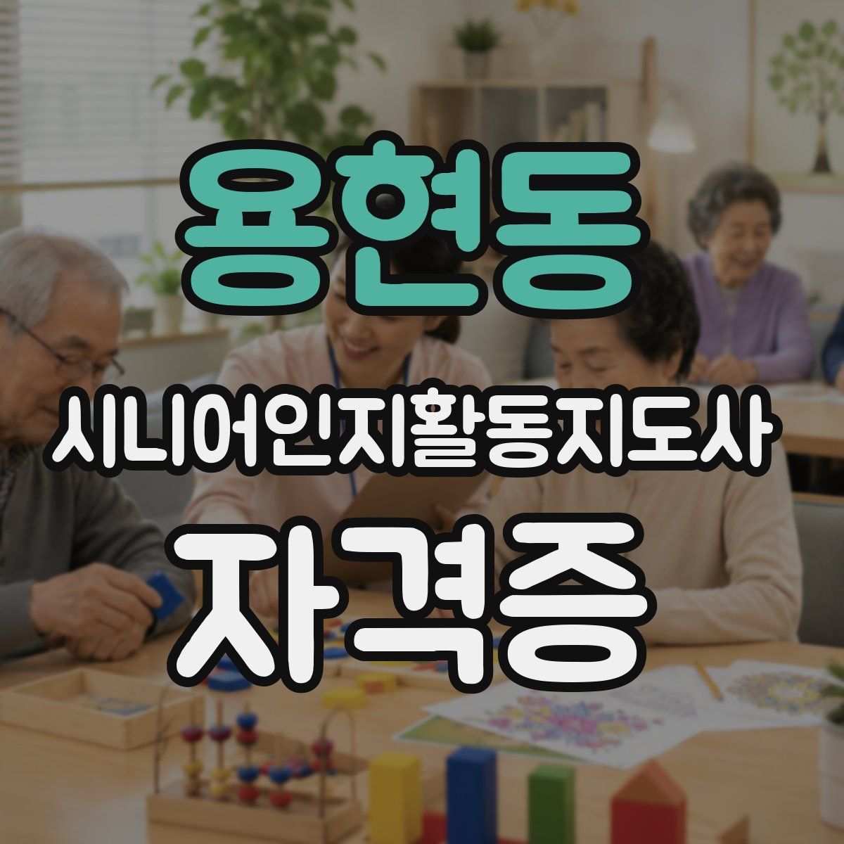 용현동 시니어인지활동지도사 자격증