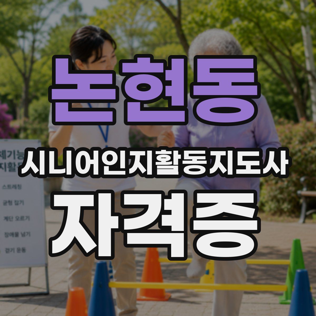 논현동 시니어인지활동지도사 자격증