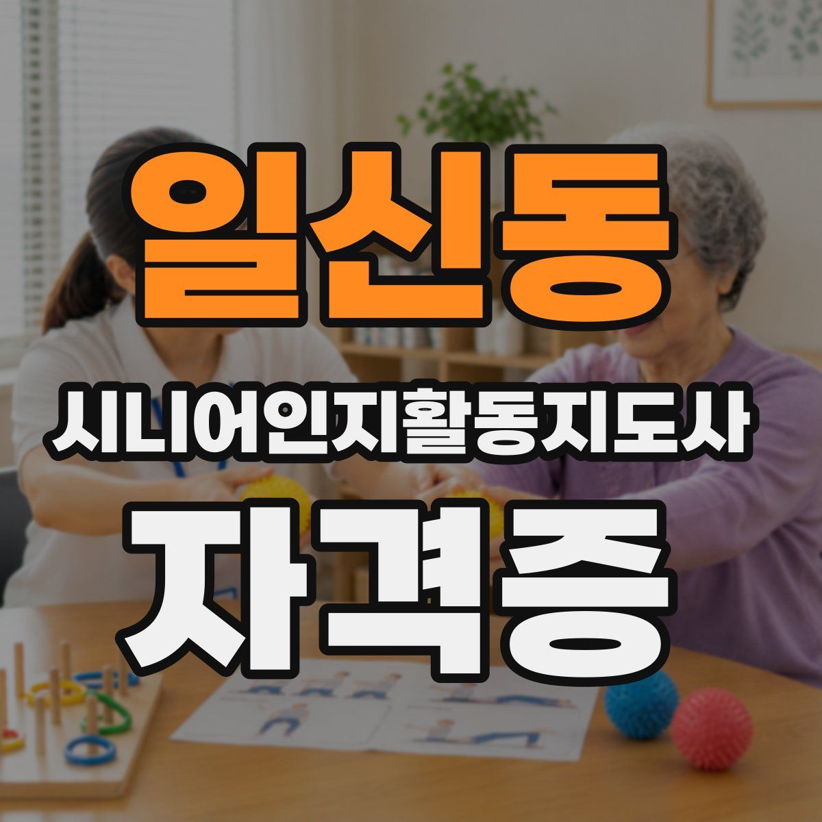 일신동 시니어인지활동지도사 자격증