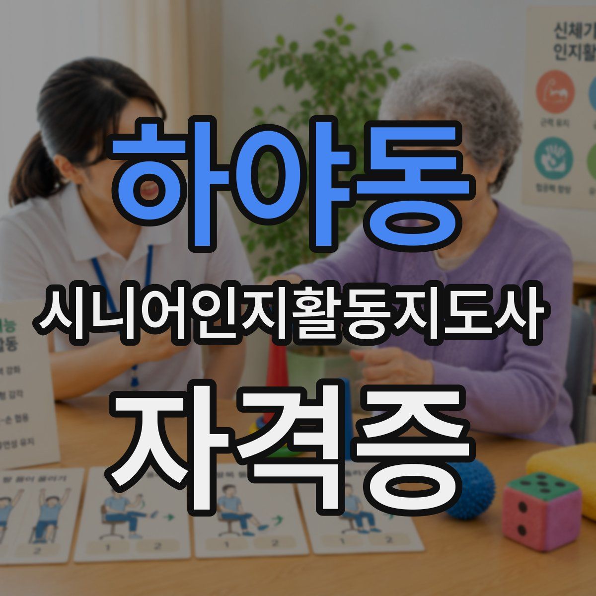 하야동 시니어인지활동지도사 자격증