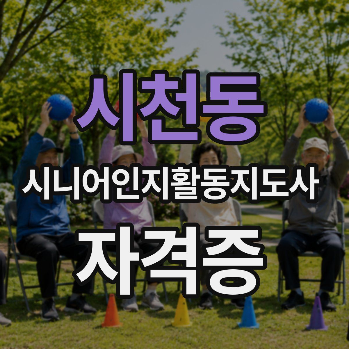 시천동 시니어인지활동지도사 자격증
