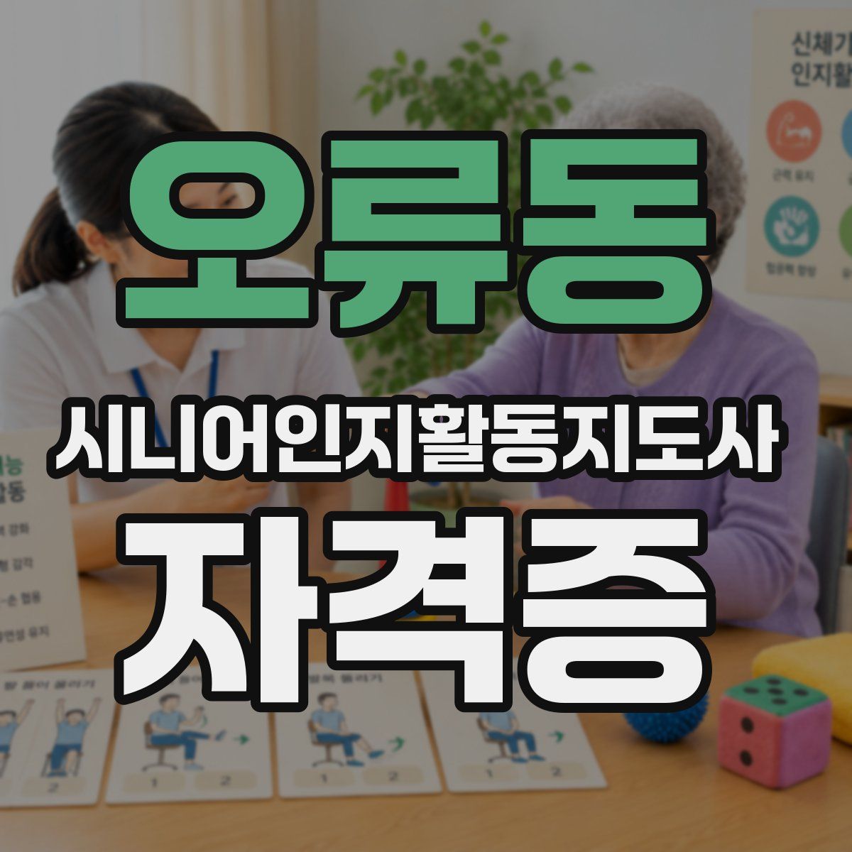 오류동 시니어인지활동지도사 자격증