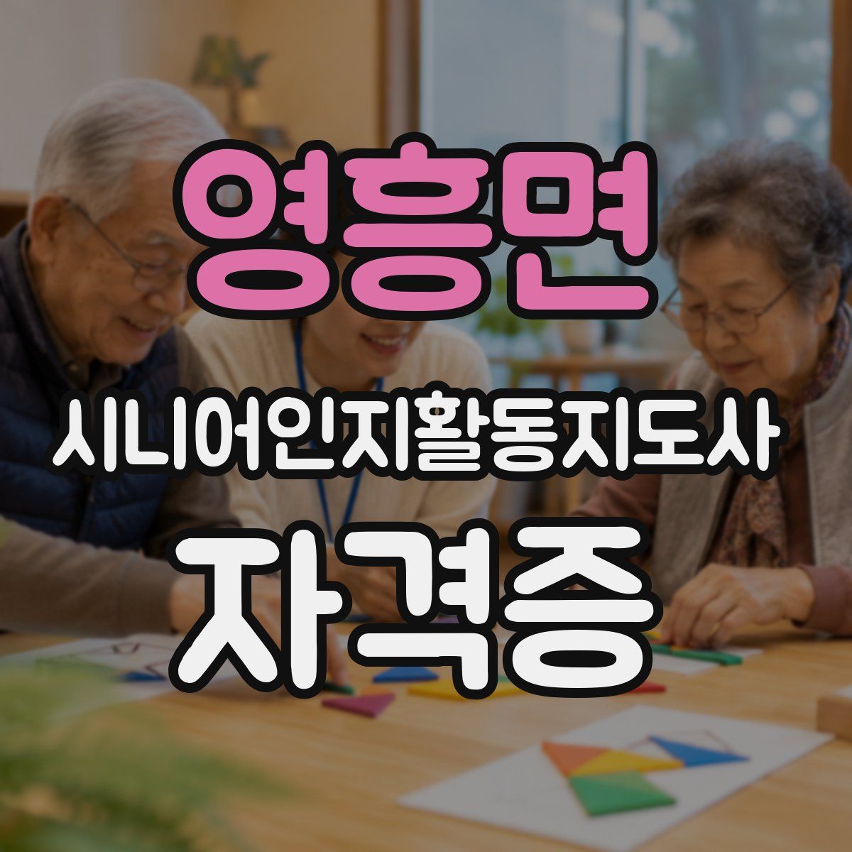 영흥면 시니어인지활동지도사 자격증