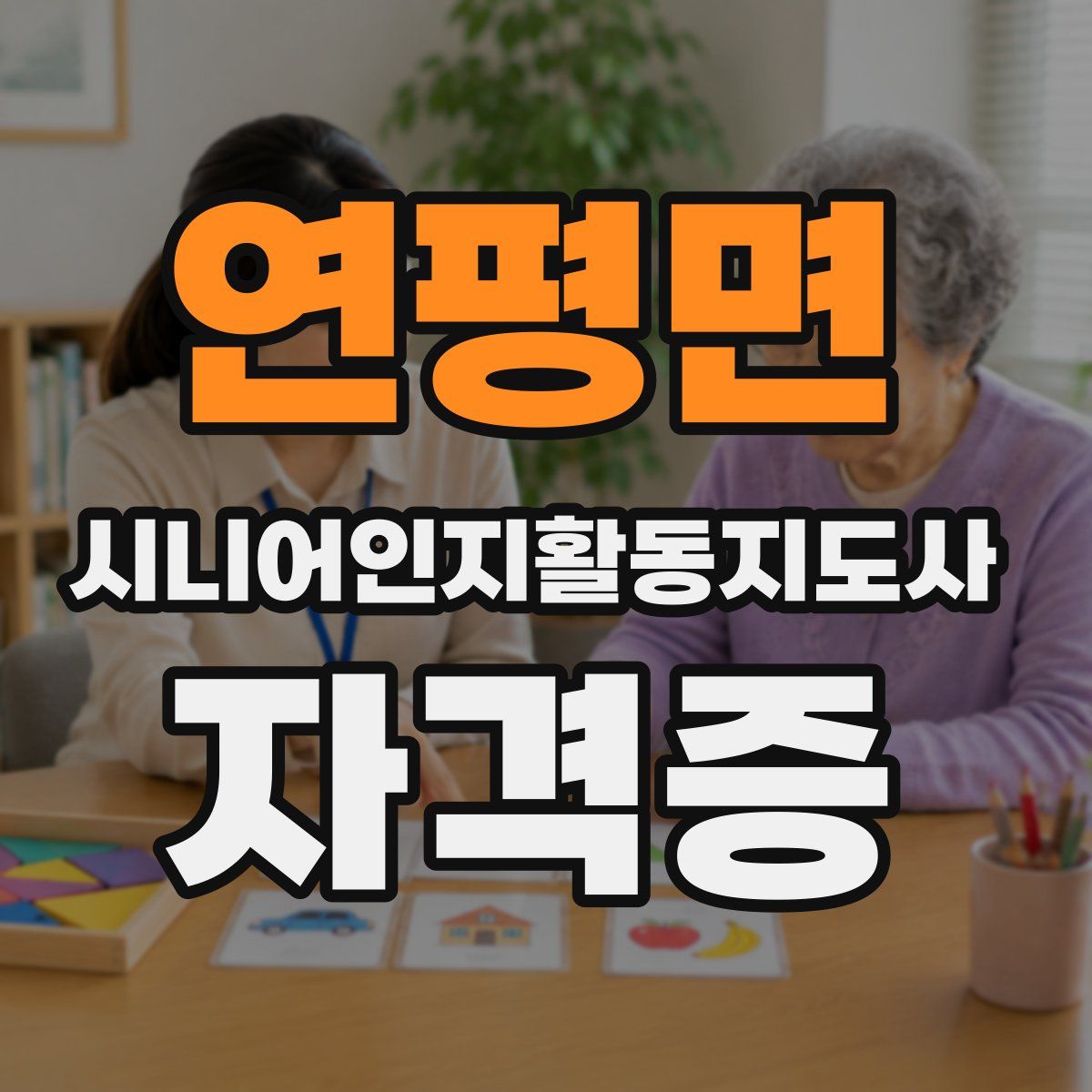 연평면 시니어인지활동지도사 자격증