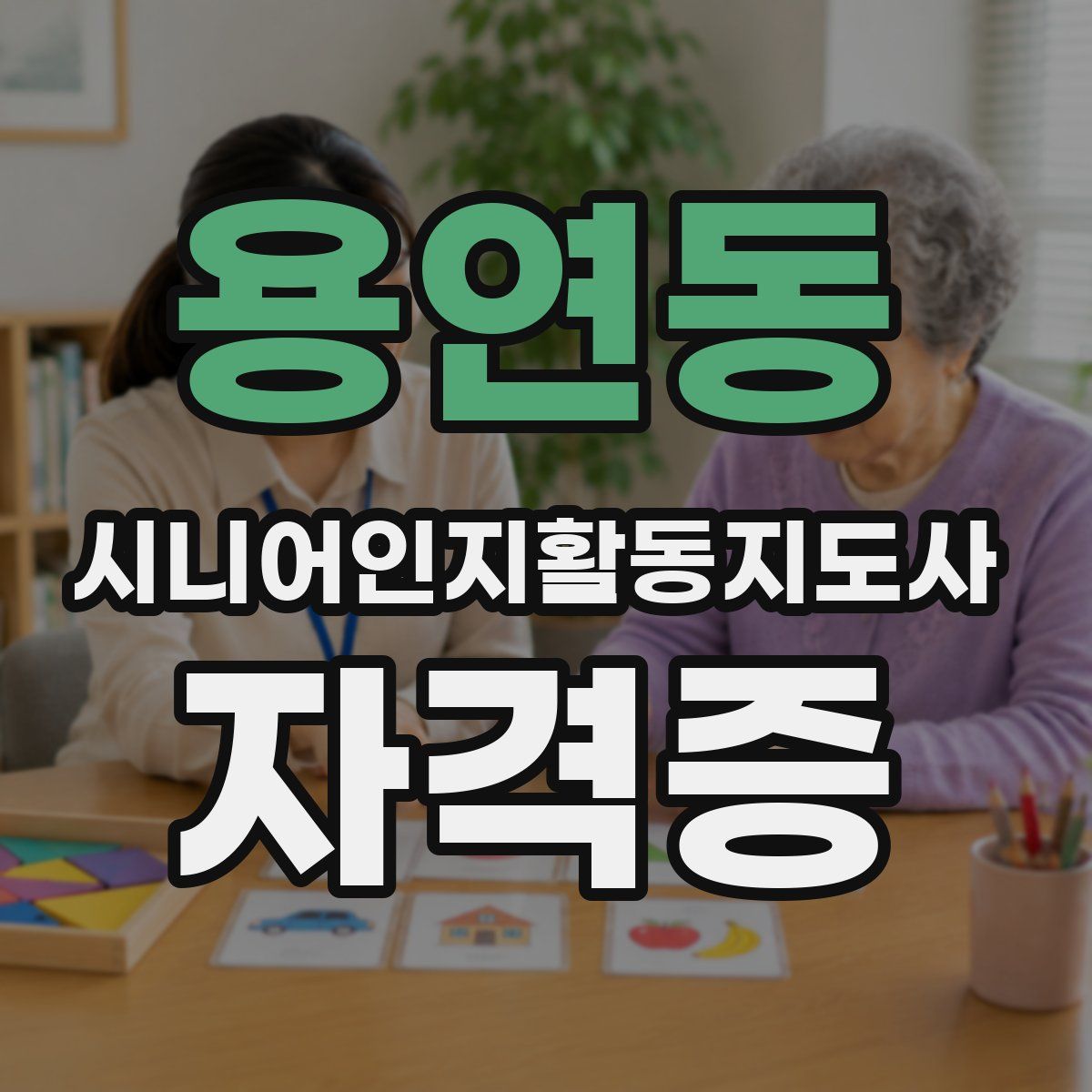 용연동 시니어인지활동지도사 자격증