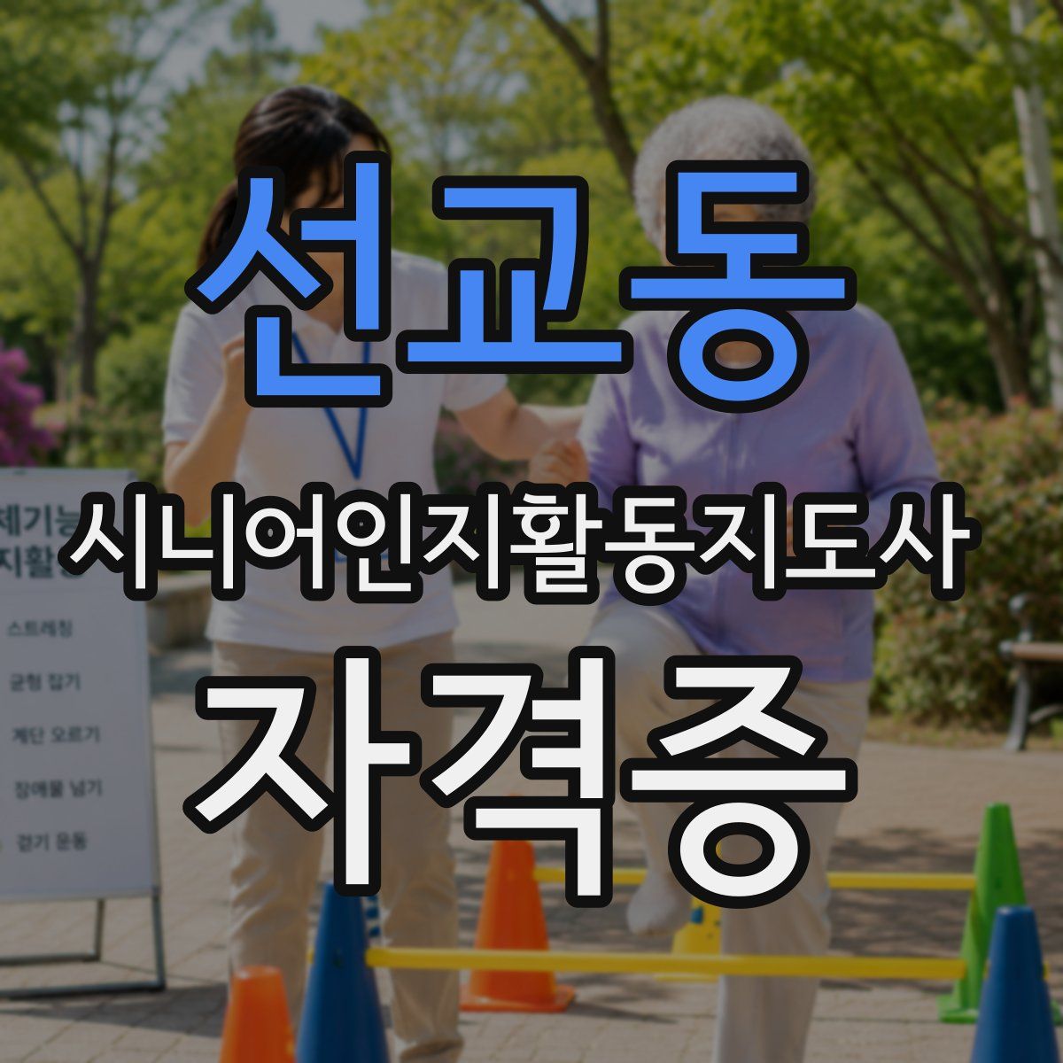 선교동 시니어인지활동지도사 자격증