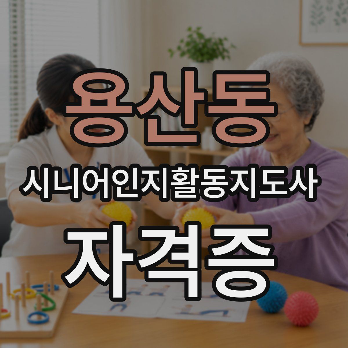 용산동 시니어인지활동지도사 자격증