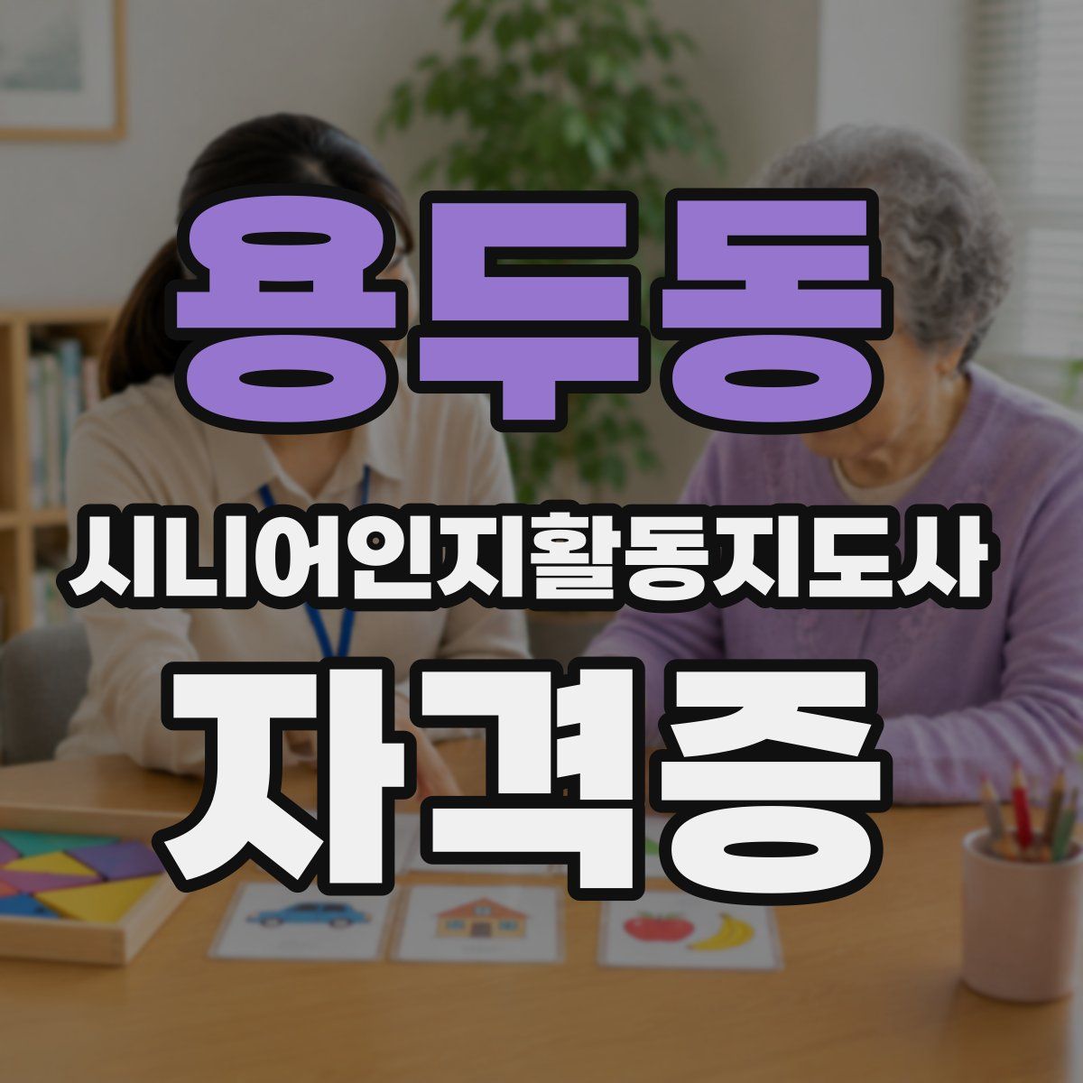 용두동 시니어인지활동지도사 자격증