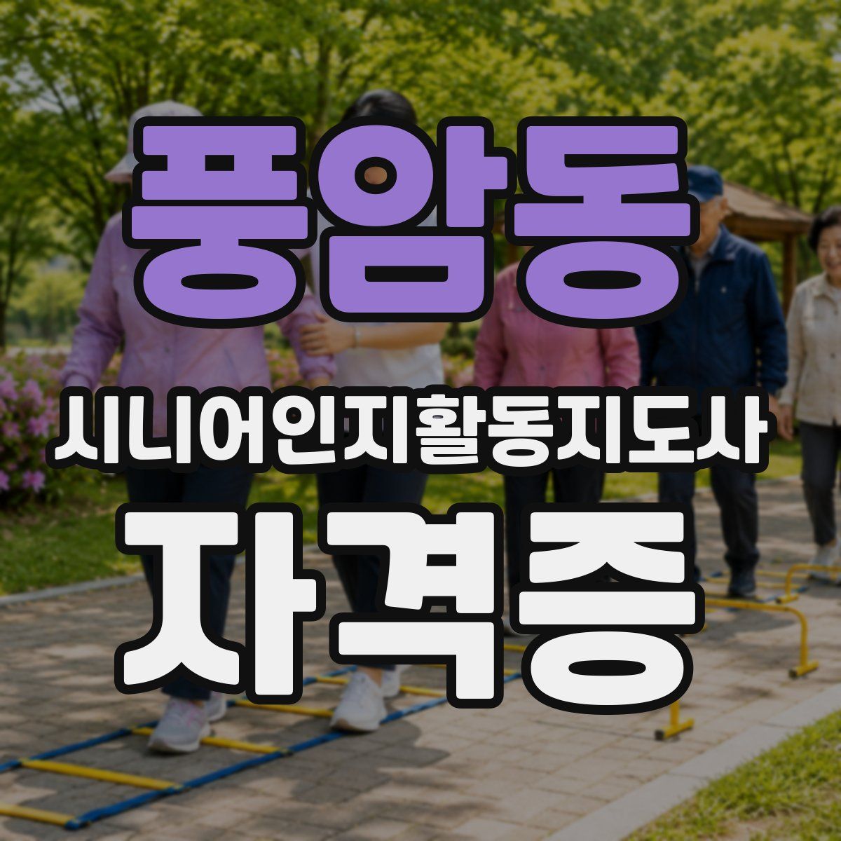 풍암동 시니어인지활동지도사 자격증