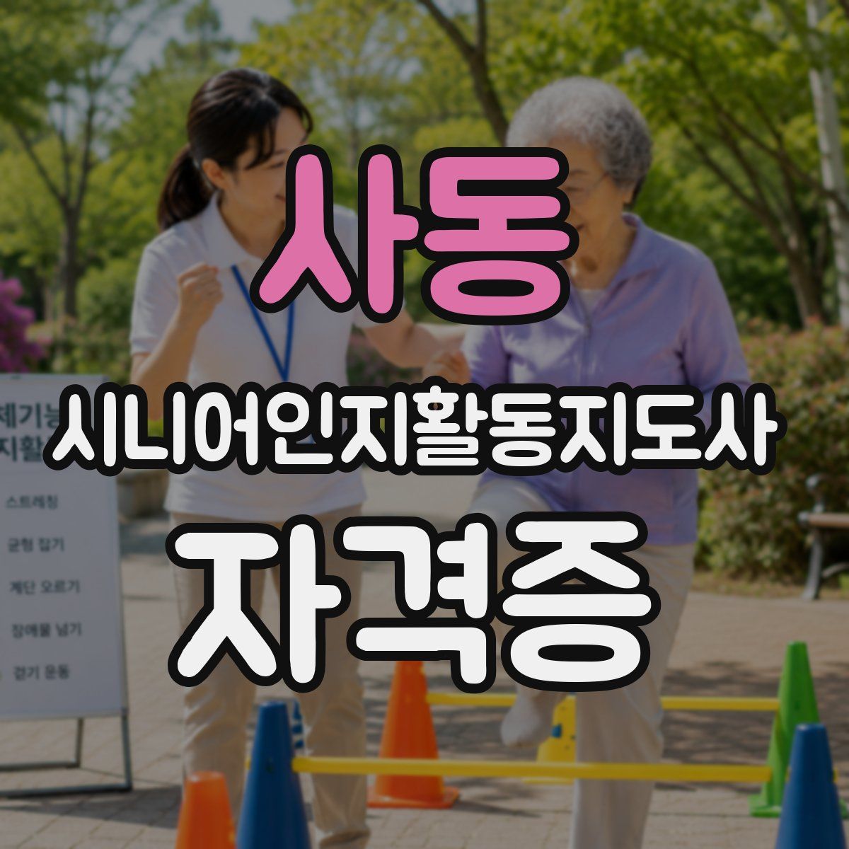 사동 시니어인지활동지도사 자격증