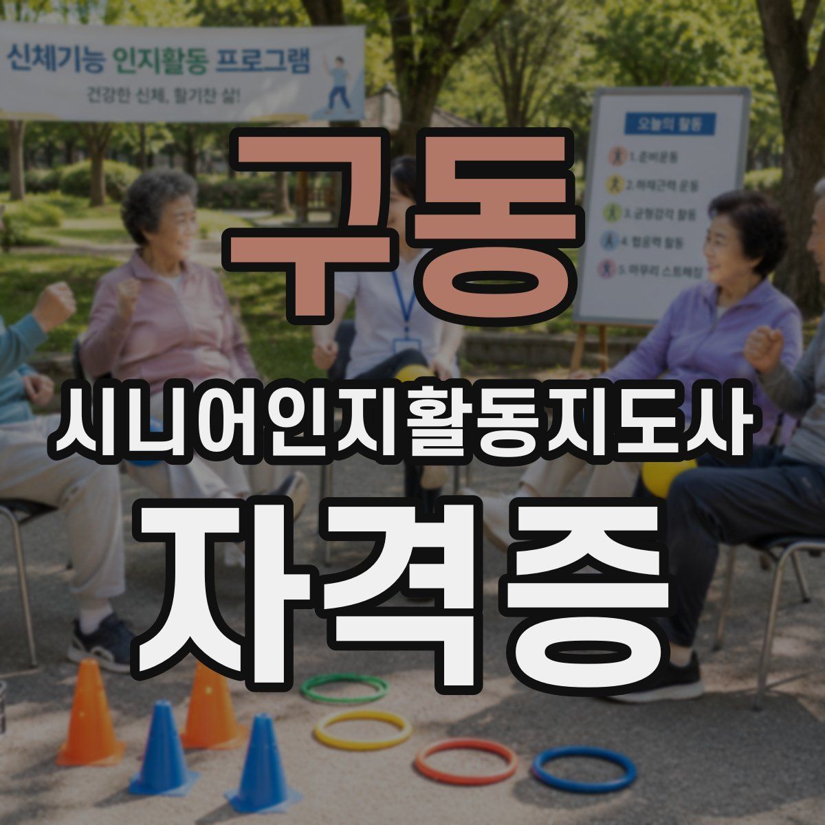 구동 시니어인지활동지도사 자격증