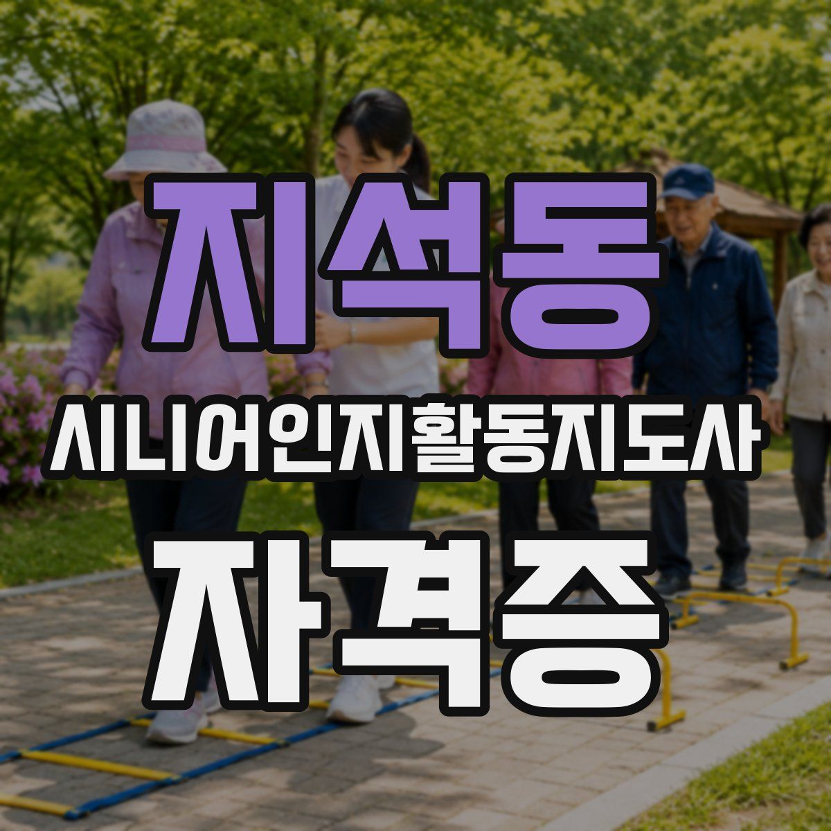 지석동 시니어인지활동지도사 자격증